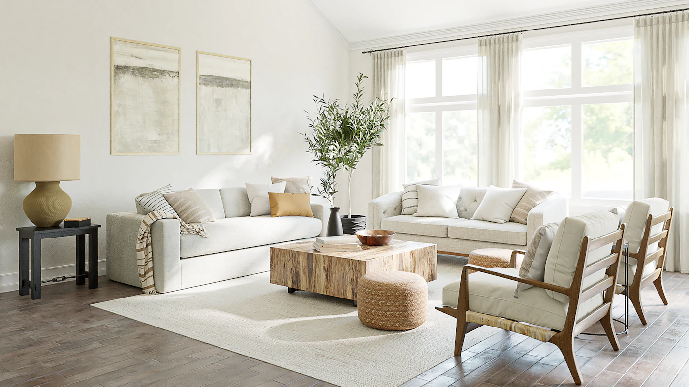Bright living room